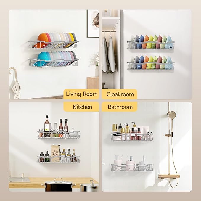 Nicetree Hat Racks for Baseball Caps Wall - Metal Hat Organizer for 48 Baseball Caps Holder, 2 Pack Hat Storage Organizer for