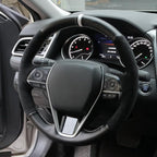 MEWANT Breathable Hand Sewn Car Steering Wheel Cover for Toyota Camry 2018-2019 / Toyota Avalon 2019 / Toyota Corolla 2019-2020 / Toyota RAV4 2019 Steering Wheel Accessories
