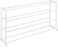 Whitmor 4 Tier 20 Pair Floor Shoe Rack - White
