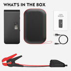 BOOKOO Car Battery Jump Starter 4000A,16000mAh Portable Battery Jumper Cables for Car 8L Gas 7L Diesel Engines,Jump Box with