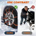 10PCS Universal Anti-Skid Snow Tire Chains,2026 Upgraded Portable Emergency Non-Slip Plastic Cable Ties, Winter Car Truck SUV