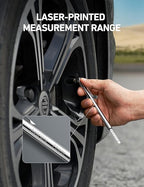 AstroAI Pencil Tire Pressure Gauge 2 Pack (10-75PSI, 10-120PSI ±2% Span), Valve Caps with Case, Stainless Steel Body, and Metal Made Nozzle 3 Measurements for Cars, Bikes, Vehicles, Pickups