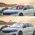 Windshield Sun Shade for 2012-2022 Volkswagen VW Passat Accessories, Foldable Window Sunshade Sun Visor Protector, Front Windshield Sunshade Sun Shield Blocks UV Rays Heat