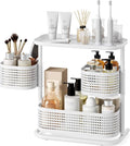3-Tier Rotating Bathroom Counter Organizer, Vanity Tray for Makeup & Skincare, Countertop Spice Rack Storage, Space-Saving Sh