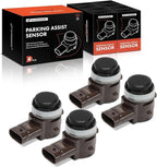 A-Premium 4-PC Front & Rear Reverse Backup Parking Assist Sensor Compatible with BMW & Mini Models - X5, 530e, 530i, 540i, 53