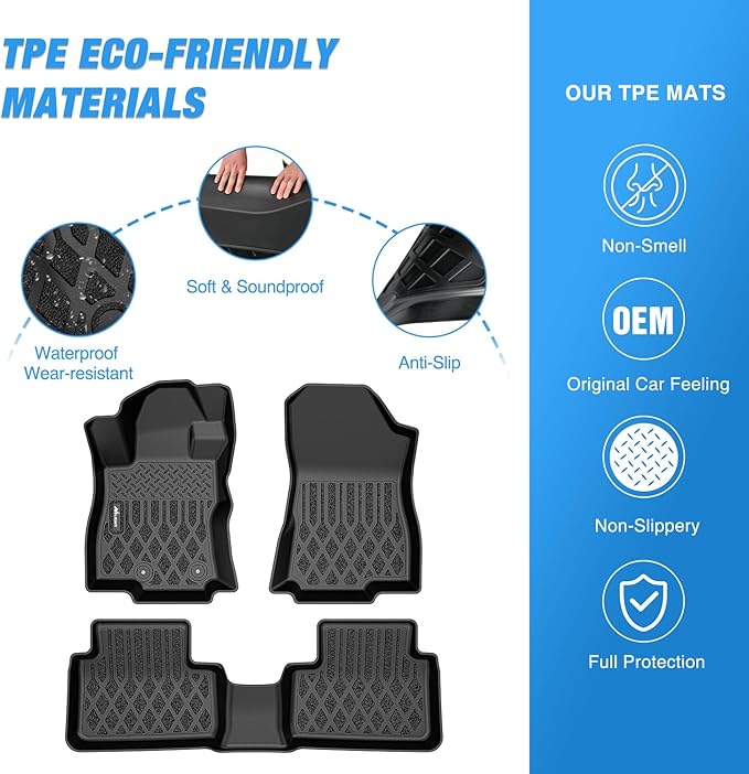 Nilight TPE Floor Mats for Subaru Forester 2025 2026 (Not for Hybrid & Wilderness) All Weather Custom Fit Heavy Duty Floor Liners