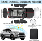 TINGLU Window Shades for Mitsubishi Outlander 2022-2025 2026(NOT for Outlander Sport) Accessories Car Side Full Windows Rear Windshield Sun Shade Camping Sun UV Rays Privacy Protection 8PCS