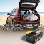Car Trunk Organizer, Collapsible Auto Storage Box with Multi Pockets, Waterproof Oxford Cargo Organizer with Reinforced Handle