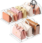 Lifewit Purse Organizer for Closet, Clear Handbags Storage Organizer, Adjustable Clutch Purse Storage Organizer Holder for Cl