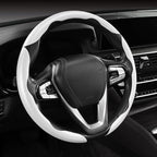 Carbon Fiber Steering Wheel Cover 3pcs Anti-Slip Car