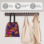 Car Trash Bag Large Hanging Can for Back of Seat, Cute Waterproof Car Garbage Bag for Vehicle, Travelling, Outdoor Colorful Skull Pattern