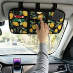 Lemon Car Visor Organizer, Multipurpose Car Sun Visor Organizers with Zipper Lightweight Portable Auto Sunshade Organizer Bag Polyester Soft Truck Sunvisor Organizers for Most Vehicles