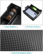 CDEFG 2PCS for 2025 2026 Ford Maverick Center Console Organizer Tray, for 2025 2026 Ford Maverick Accessories Dash Screen Org