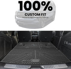 LASFIT Trunk Mat with Backrest Mat 2021-2026 for Chevrolet Chevy Tahoe/GMC Yukon (Only Yukon, Not Fit Yukon XL)/Cadillac Escalade (Only Escalade, Not Fit Escalade ESV), All Weather TPE Custom Fit