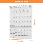 WALMANN 96 PCS Metal Pegboard with Pegboard Hooks, Garage Wall Tools Storage Pegboard for Garage, Workbench, Peg Boards, Tool