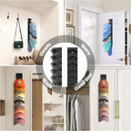 Hat Organizer for Baseball Caps 4Pack, Hat Rack for Wall with Strong Adhesive Hold up to 40 Hats, Hat Hanger Holder Display f