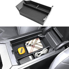 for 2025 2026 BMW X3 Center Console Organizer for BMW X3 G45 (30 xDrive/M50 xDrive), Durable ABS Plastic&Anti-Slip Rubber 2025 X3 Console Tray Insert for 2026 2025 BMW X3 Interior Accessories