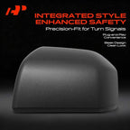 A-Premium Driver Side Rearview Mirror Cover Cap - Compatible with Ford F-150 F150 2015-2020 - Textured Black