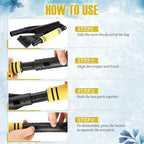 Baderke Snow Brush and Ice Scrapers for Car Windshield Detachable Window Snow Scrapers and Brush with Ergonomic Foam Grip Ice Removal Tool for Cars, Trucks, Suvs(Yellow)