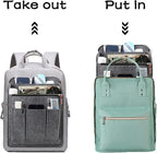Surblue Felt Backpack Organizer Insert for Travel Rucksack and Daypack, Bag Insert Liner Pocket with Zipper, Large Capacity D