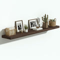 Vivelove Elm Wood Floating Shelves, Wooden Shelves for Wall with Invisible Bracket for Living Room Bedroom Bathroom Office Bo