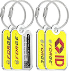 Forge Lost and Found Luggage Tags, Global Luggage Tracking Tag, WorldTracer Compatible, Travel Sentry Powered Baggage ID Syst