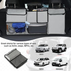 UYYE Trunk Hanging Organizer, Backseat Storage Bag, Collapsible Car Interior Accessories with 4 Pockets & 2 Mesh Pouches for