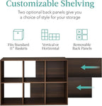 Best Choice Products 6-Cube Storage Organizer, 11in Shelf Opening, Bookcase, Display Shelf, Customizable w/ 3 Removable Back 