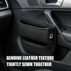Car Seat Gap Filler Organizer, 2-Pack, Black Leather, Universal Anti-Drop Holder for Phone, Keys, Cards, Fits SUV, Truck