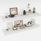 48 Inch Floating Shelves, 12" Deep Floating Shelf Wall Mounted, 48" Wall Shelves, Rustic Deep Bookshelf, Extra Deeper & Thick
