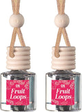 CE CRAFT Car Air Freshener Diffuser, Fruit Loops, 2 Pack Air Deodorizer for Essential Oils, Long Lasting Car Diffuser Bottle,