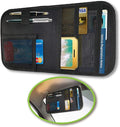 Car Sun Visor Organizer with 4 Pockets and 2 Pen Holders