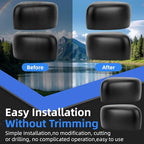 Driver & Passenger Side Mirror Cover Replacement for Jeep Renegade 2015 2016 2017 2018 2019 - Left & Right Side Mirror Covers, Rear View Mirror Cap Accessories Textured, Without Lamp