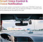VIOFO Dash Cam A119 Mini 2, STARVIS 2 Sensor, 2K 60fps/HDR 30fps Voice Control Car Dash Camera with 5GHz Wi-Fi GPS, Night Vis