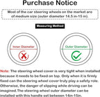 3D Massage Car Steering Wheel Cover,14.5-15 Inch Universal Brown Carbon Fibre Leather Covers Breathable Anti-Slip Odorless St