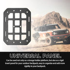 Car Rigid MOLLE Panel, Headrest Rigid Panel Tactical Gear Holder MOLLE EDC Organizer, Modular Storage Pouch Headrest ABS Truck Mount Panel, Universal Car Accessories