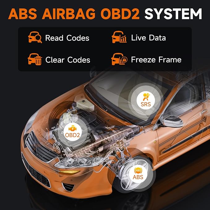 2026 FOXWELL NT630 Plus OBD2 Scanner with ABS and SRS, ABS Auto Bleed Scan Tool, Brake Code Reader with Live Data,