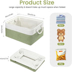 Large Storage Baskets- 15.7x11.8x8.26 inch Storage Bins for Shelves and Closet Organizing, Foldable Fabric Bin for Home Organ