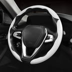 Carbon Fiber Steering Wheel Cover 3pcs Anti-Slip Car