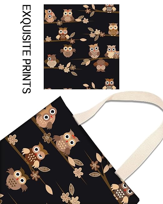 Car Trash Can, Durable Hanging Car Trash Garbage Bag, Cute Automotive Garbage Cans Organizer, Cute Brown Cartoon Owls