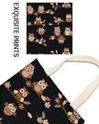 Car Trash Can, Durable Hanging Car Trash Garbage Bag, Cute Automotive Garbage Cans Organizer, Cute Brown Cartoon Owls