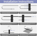 Upgrade 9 Layers Pant Hangers Space Saving, Non Slip Stainless Steel Multifunctional Pants Rack S-Type Clothes Pant Closet Ha