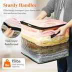 Lifewit 6 Pack Clear Clothes Storage Bags, 13 Inch Clear Cube Storage Bins, 36L Vinyl Foldable Moving Bags with Zipper, Stora