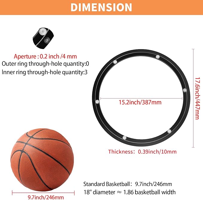 TamBee 18 Inch Lazy Susan Bearing Heavy Duty Metal Hardware Large Aluminum Turntable Lazy Susan Hardware Kit Parts Rotating R