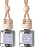 C&E Craft Co Hanging Car Air Freshener Diffuser 2 Pack, Long Lasting Fragrance Oil Car Freshener, Glass Bottle Auto Air Fresh