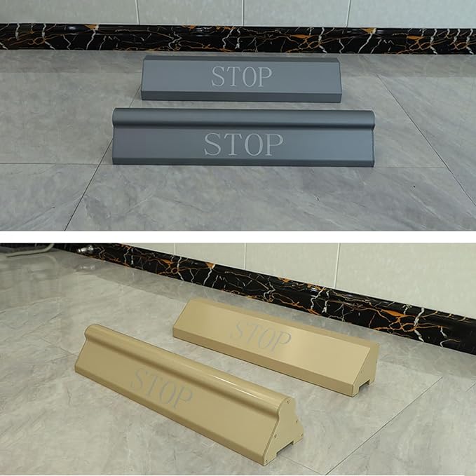 Aluminum Alloy Parking Stopper for Garage, Triangle Garage Parking Assistance, Car Stoppers for Garage, 1 Piece, for Car, SUV(Gray,60cmx13cm/23.6inx5.1in)