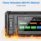 AVAPOW TJ18 5000A Battery Jump Starter Portable with 4 HD Display PD 18W Fast Charging12V Jump Box Car Battery Jump Starter