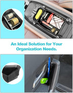 CDEFG 5PCS 2023 2024 2025 2026 CX-50 Center Console Organizer Tray for 2023-2026 Mazda CX-50 Accessories Console Armrest Tray Side Door Trash Container Storage Box Door Handle Pocket Insert Trays