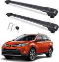 Autekcomma 260lb Loading Weight Heavy Duty Roof Rack CrossBars Replacement for 2013-2018 Toyota RAV4,Anti-Corrosion,Aluminum Black Matte with Anti-Theft Locks (ONLY FIT Original Side Rail)