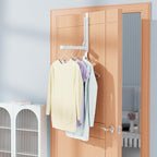 4 Pack Over The Door Hanger Folding Clothes Drying Rack, Folding Hanging Coat Rack for Indoor Laundry Room Compact Small Spac